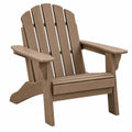 Gartenstuhl 83 x 79 x 97 cm in Braun aus Kunststoff im Adirondack-Stil
