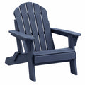 Adirondack-Gartenstuhl 83 x 76 x 98 cm Kunststoff Dunkelblau Hochlehner