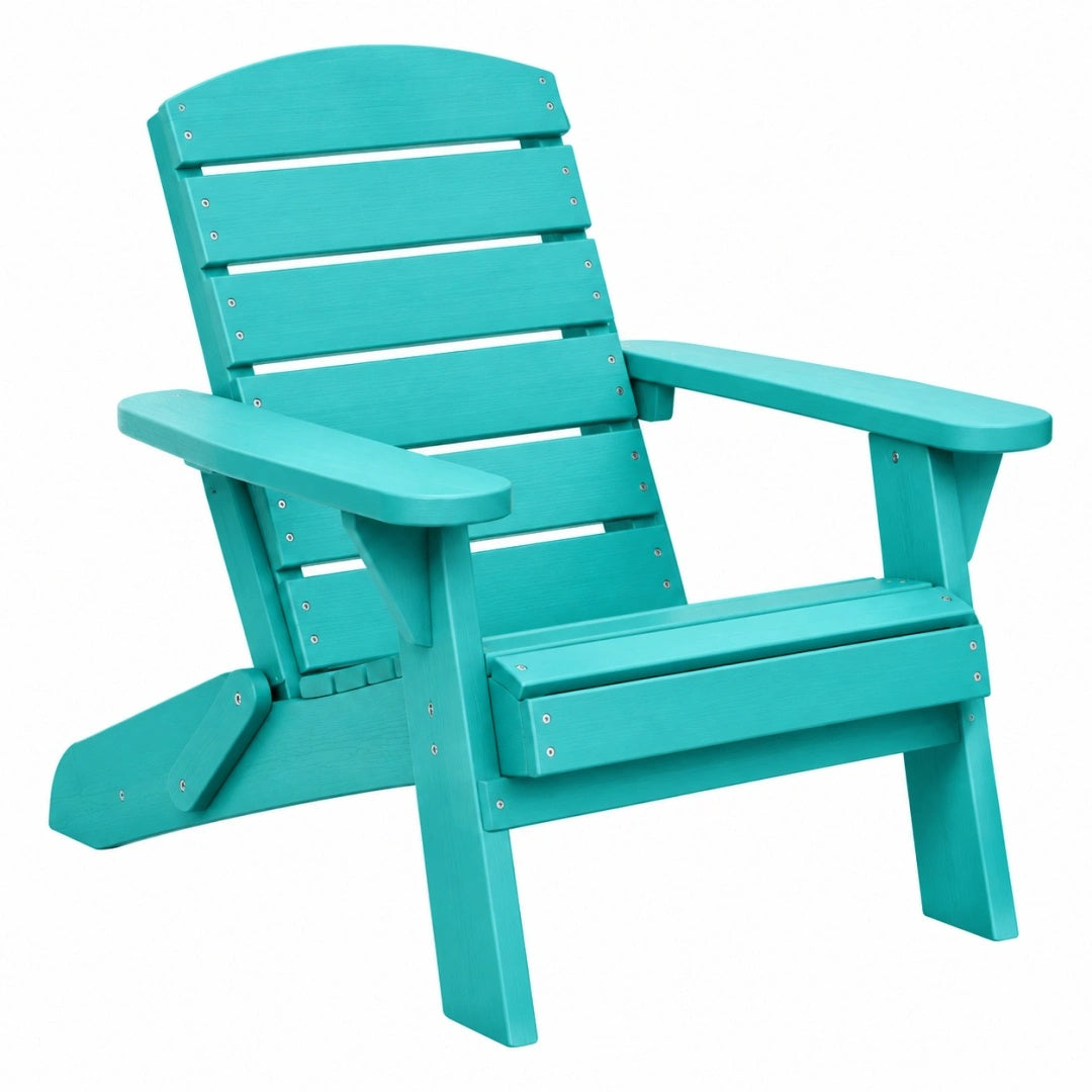 Adirondack Gartenstuhl 80 x 92 x 98 cm Holz Türkis mit Armlehnen